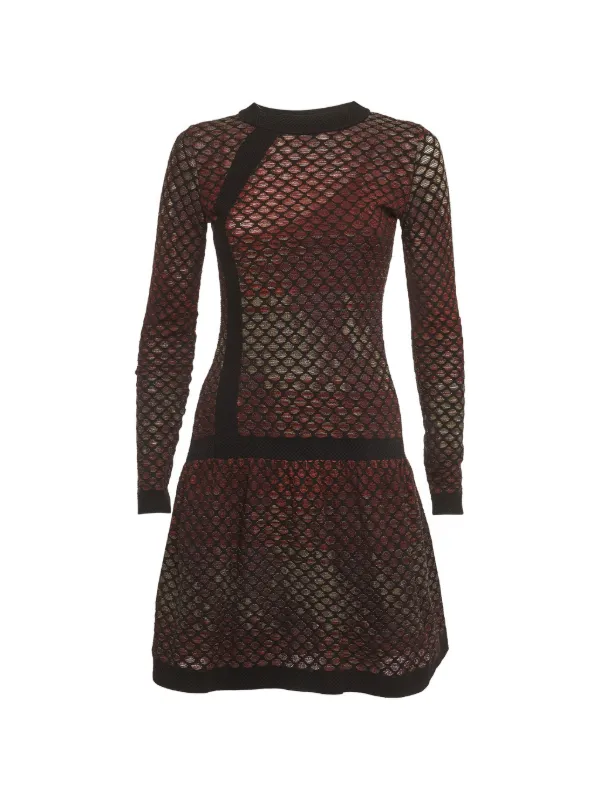 missoni dress black Pre-Owned patterned-knit Mini | fluid knit naturally follows BODYCON DRESSSES Ever New - Contrast Color:Sky Blue Multi Bouquet