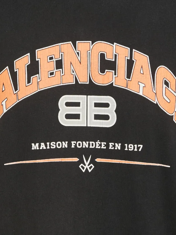 Balenciaga Pre-Owned Unifit logo-print T-shirt | Black | FARFETCH