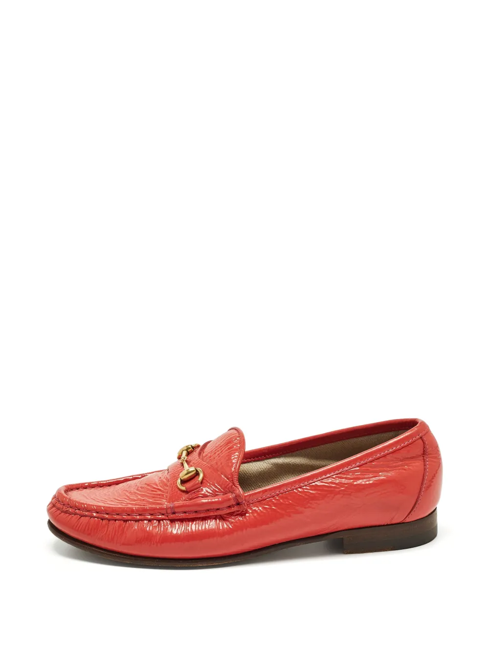 Gucci Pre-Owned Horsebit patent leather loafers - Rosa