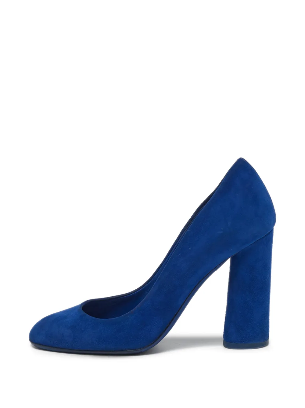 Christian Dior Pre-Owned Wildlederpumps mit Blockabsatz - Blau