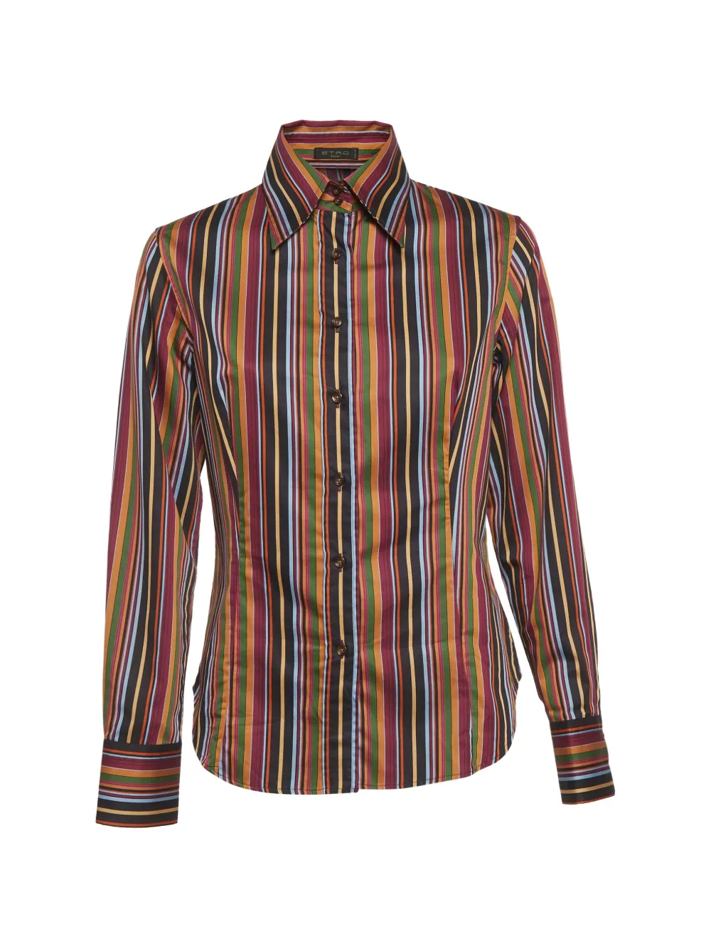 Etro Pre-Owned striped long-sleeve shirt - Nero
