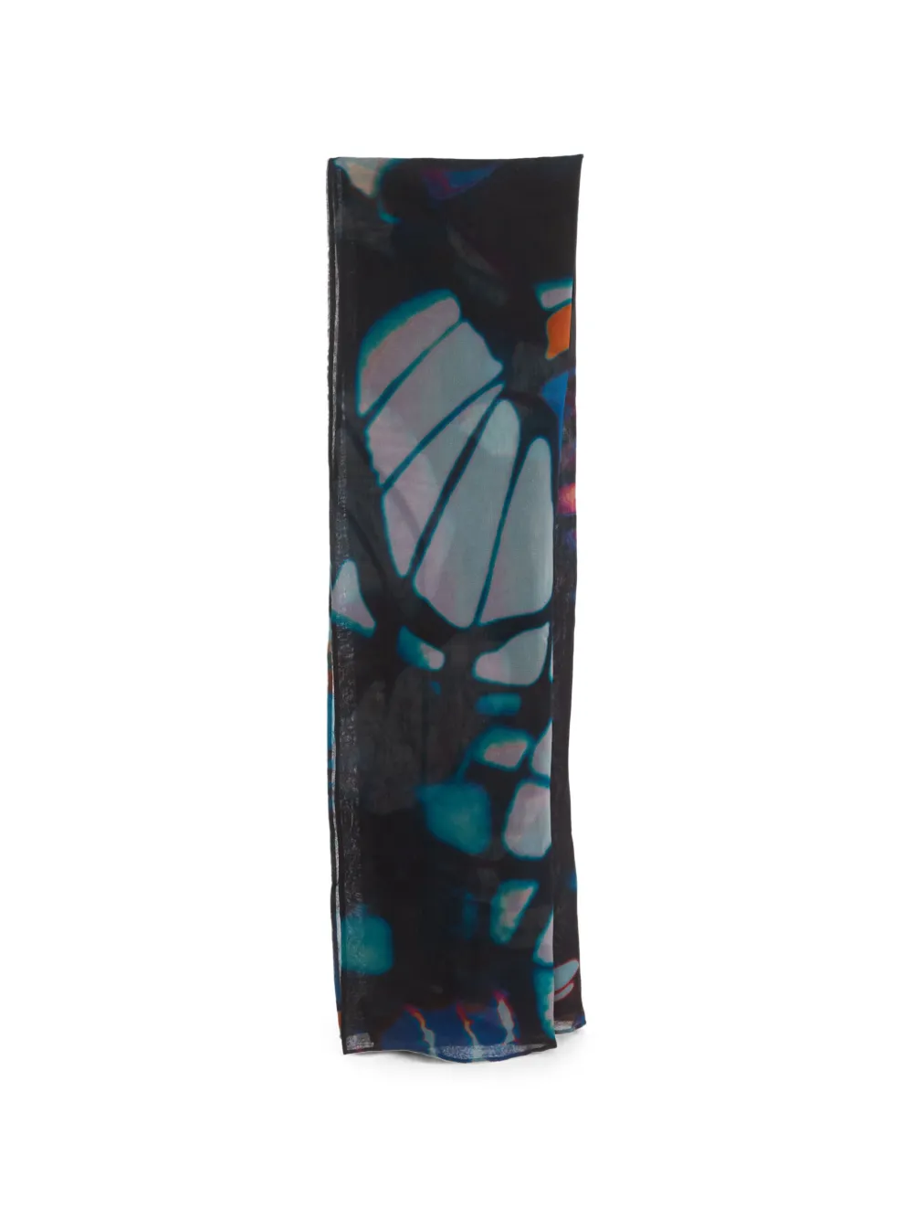 Louis Vuitton Pre-Owned holographic-print silk scarf - Nero