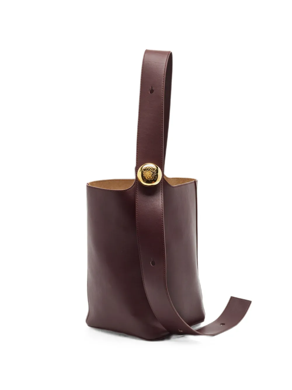Loewe Pre-Owned 2024 medium Pebble bucket bag - Rosso