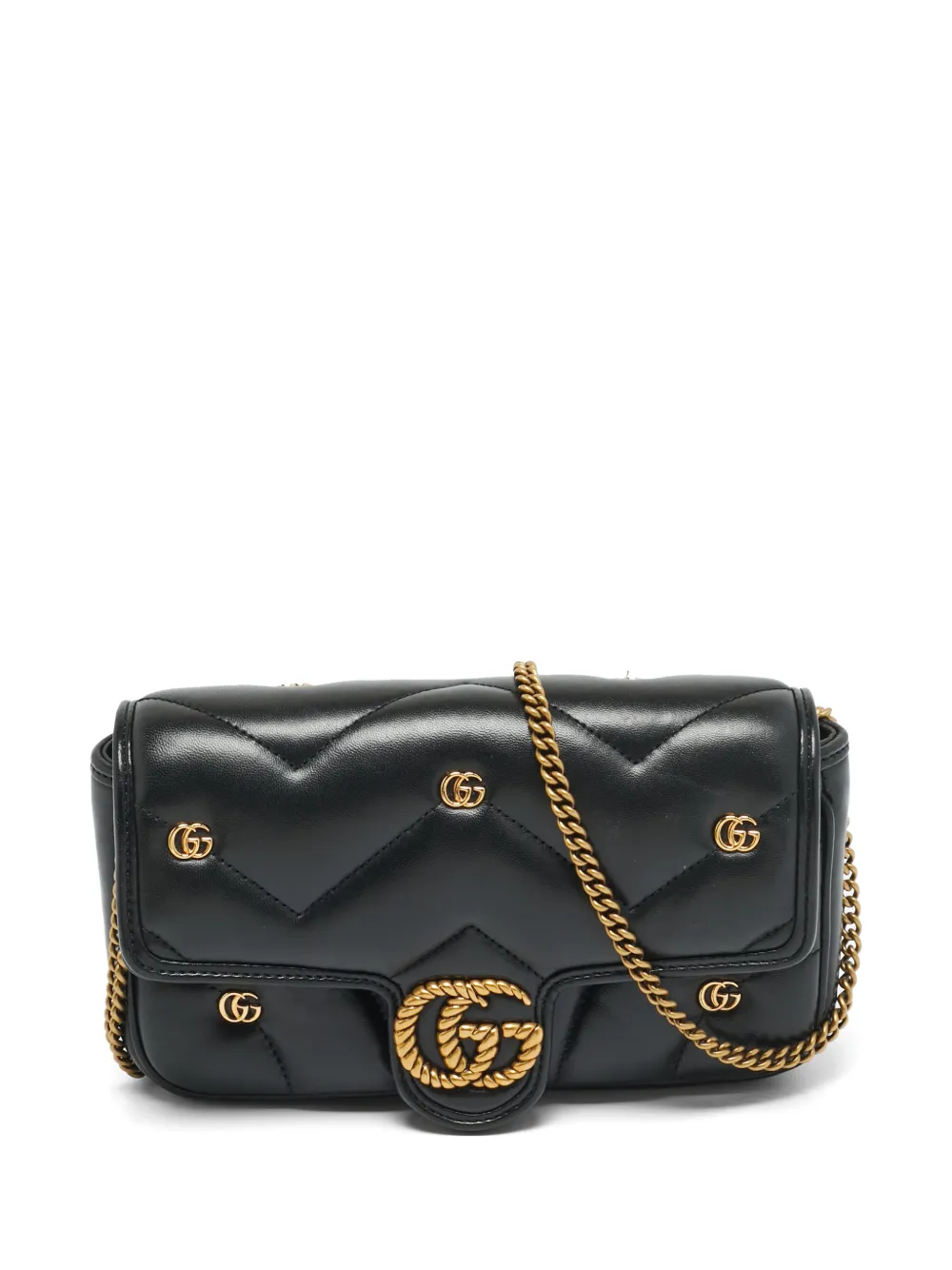 Gucci Pre-Owned mini GG Marmont quilted crossobdy bag - Nero