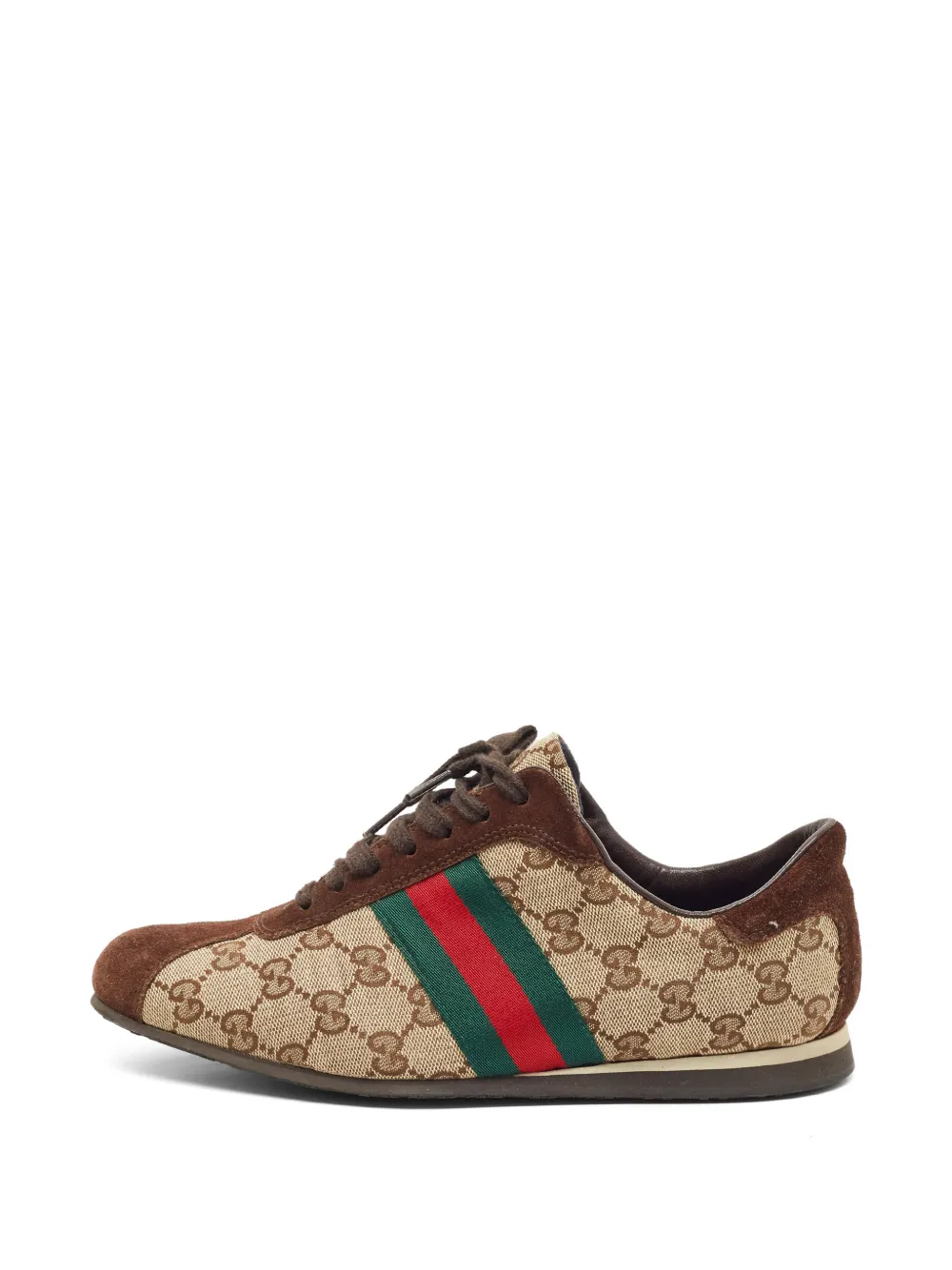 Gucci Pre-Owned Ace Web sneakers - Marrone