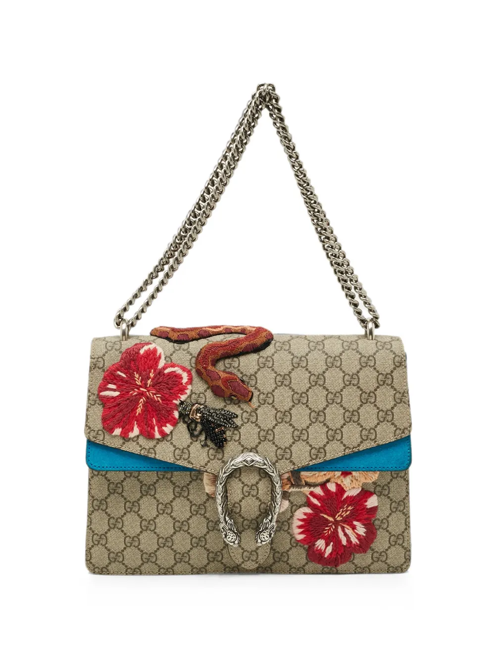 Gucci Pre-Owned medium Dionysus embroidered shoulder bag - Toni neutri