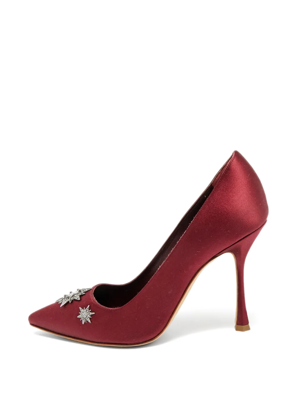 Manolo Blahnik Spitze Pumps mit Sternverzierung - Rot