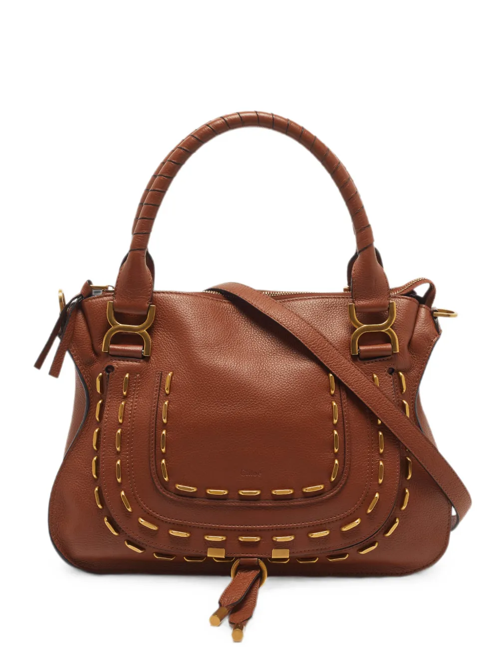 Chloé Pre-Owned Mittelgroße Marcie Schultertasche - Braun
