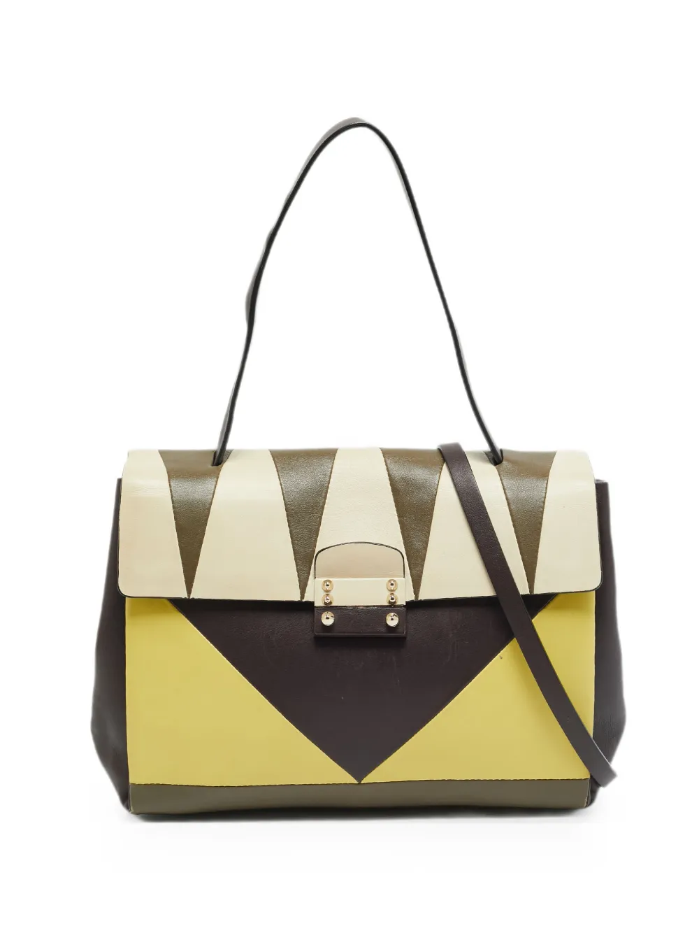 Valentino Garavani Pre-Owned leather shoulder bag - Marrone