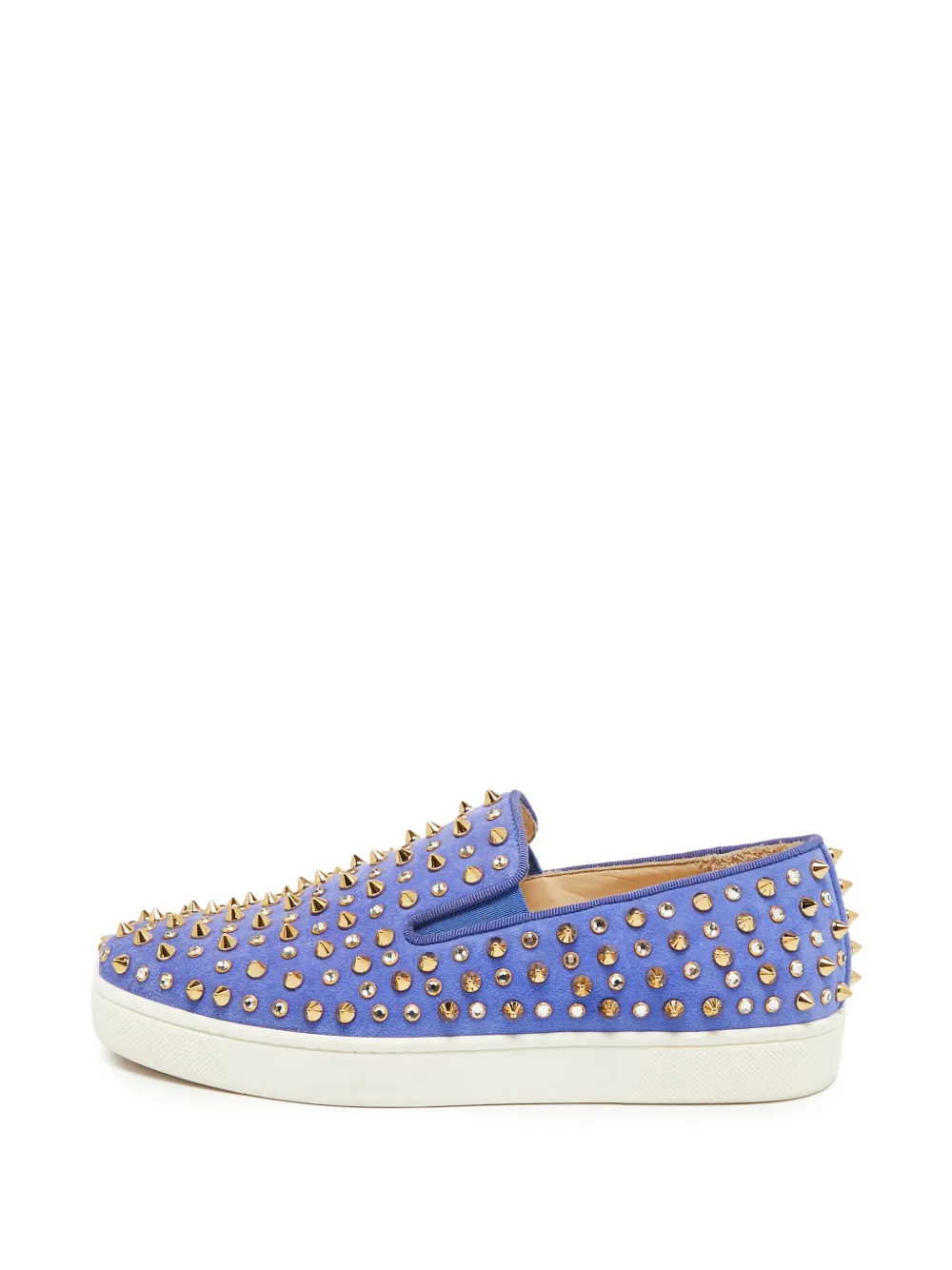 Christian Louboutin Pre-Owned Roller Sneakers mit spitzen Nieten - Blau