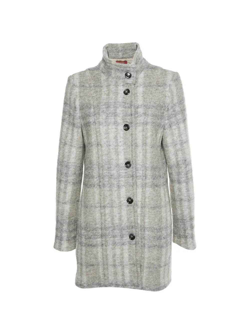 Burberry Pre-Owned check-pattern wool coat - Bianco