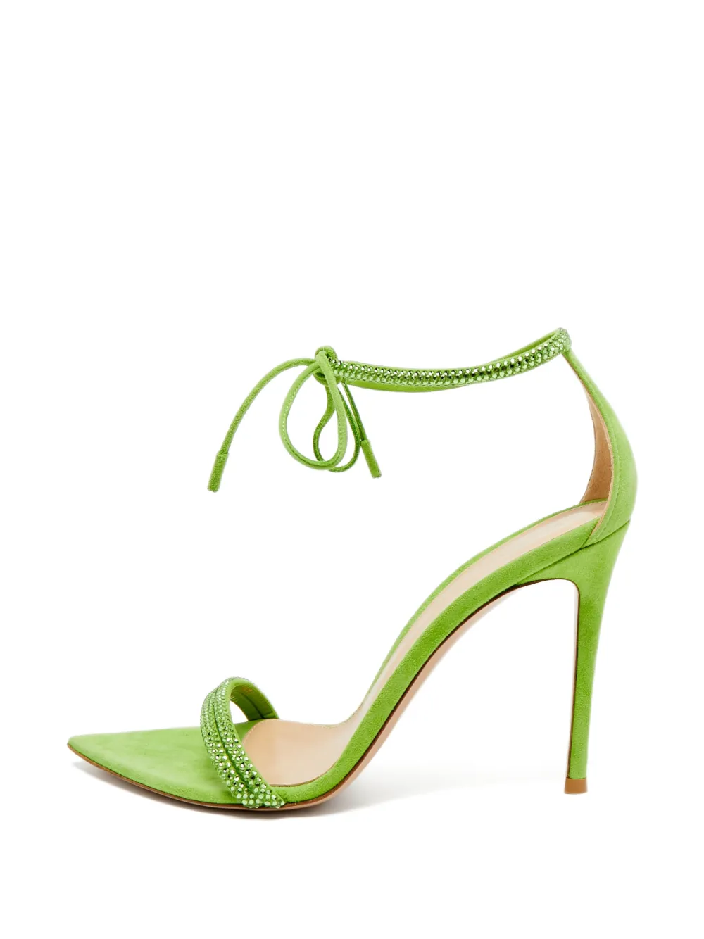 Gianvito Rossi Montecarlo crystal sandals - Grün