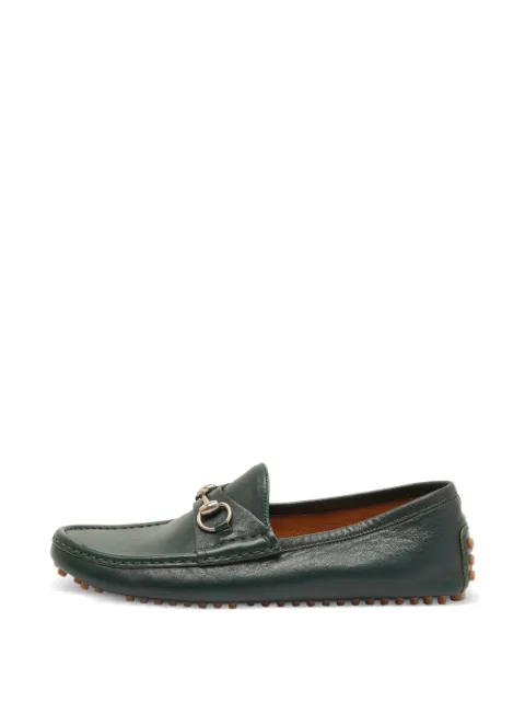 Gucci Pre-Owned Horsebit leather loafers