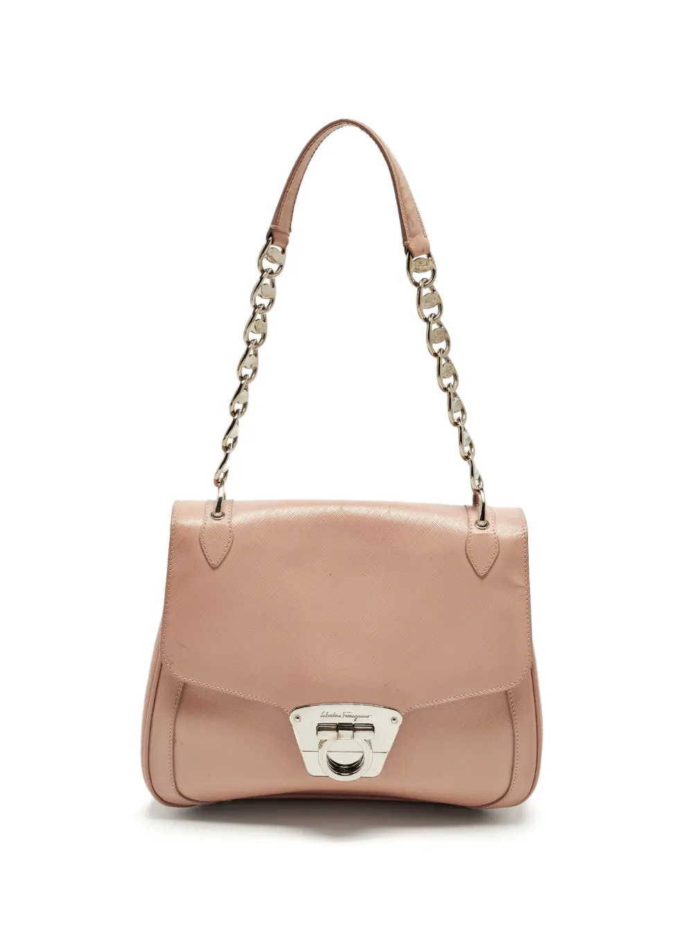 Ferragamo Pre-Owned Gancini flap shoulder bag - Rosa