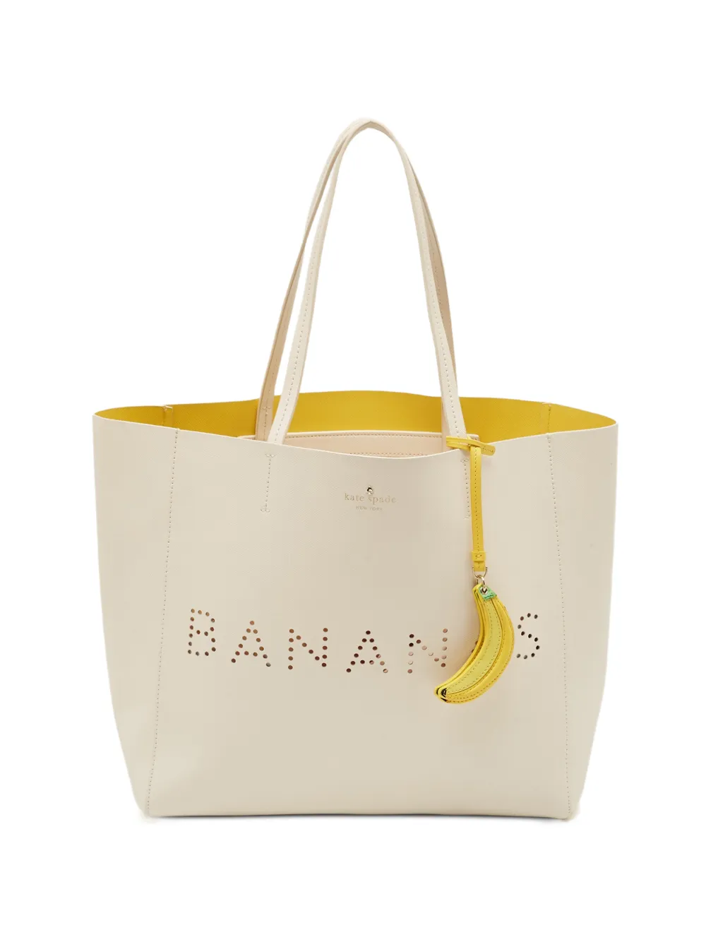 Kate Spade Hallie perforated tote bag - Bianco