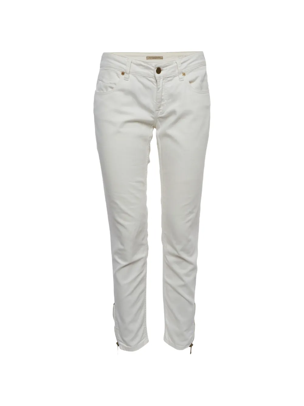 Burberry Pre-Owned side-zip skinny jeans - Bianco