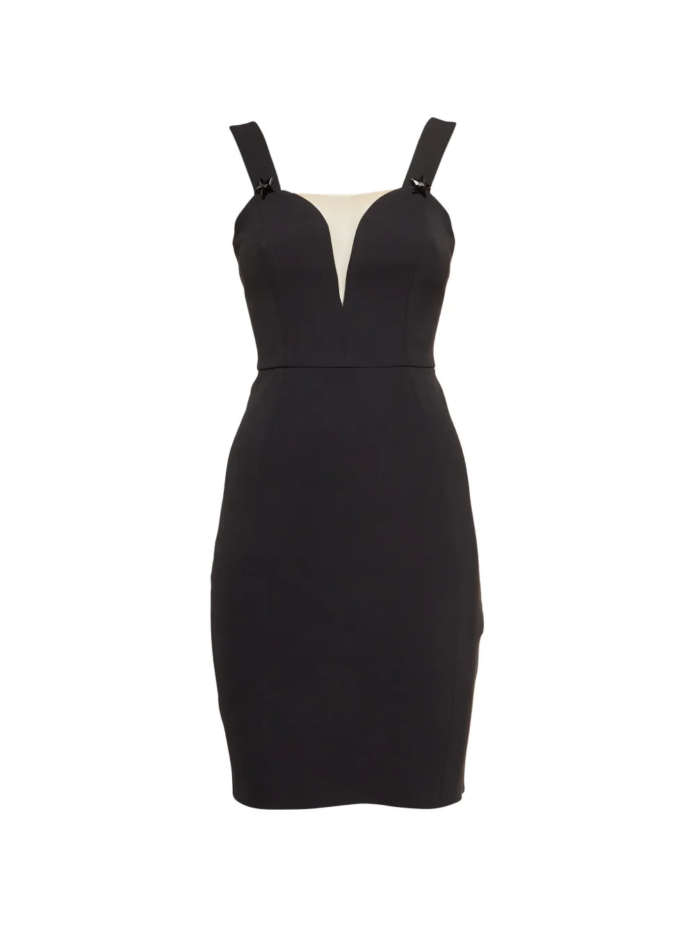 Elisabetta Franchi sheath crepe dress - Nero