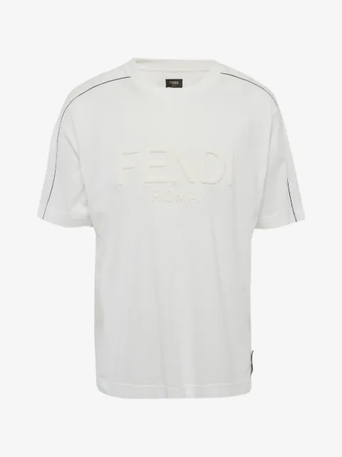 Fendi Pre-Owned t-shirt med präglad logotyp