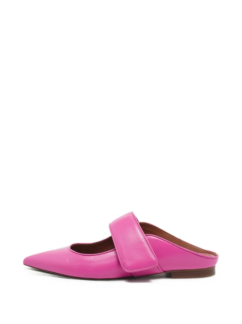 Pre-owned Malone Souliers Helene Touch-strap Mules In Pink