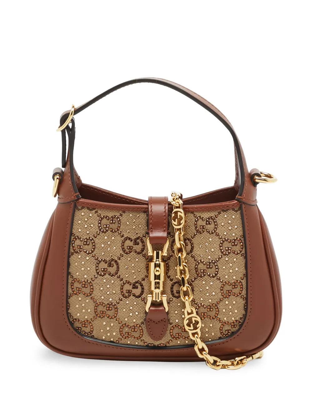 Gucci Pre-Owned Borsa a mano Jackie 1961 GG mini - Marrone