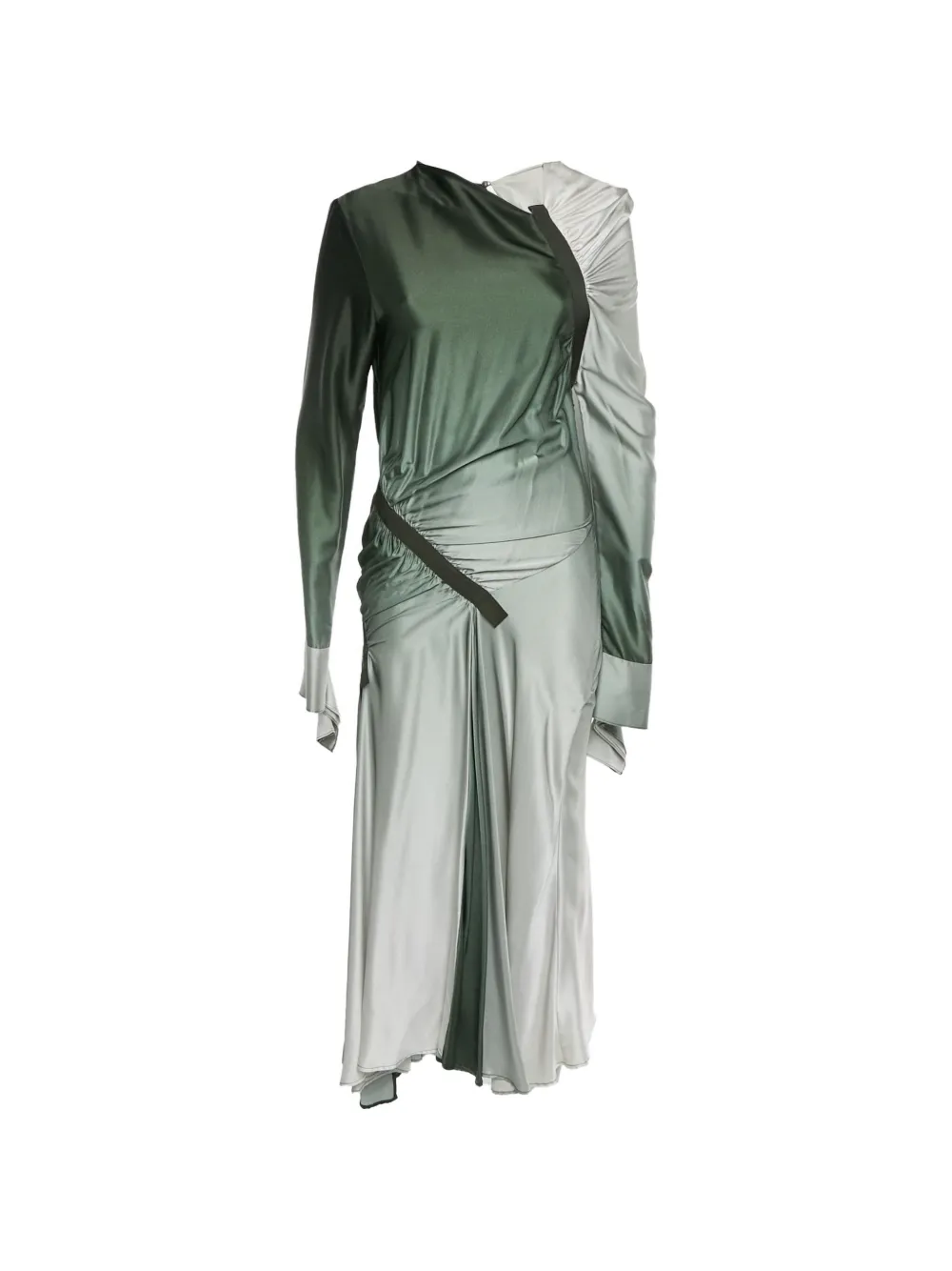 Christopher Esber gradient draped maxi dress - Verde