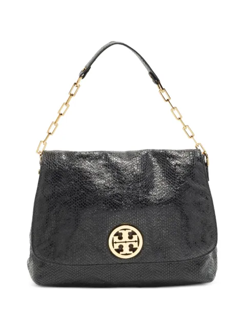 Tory Burch bolsa de hombro con efecto de piel de serpiente