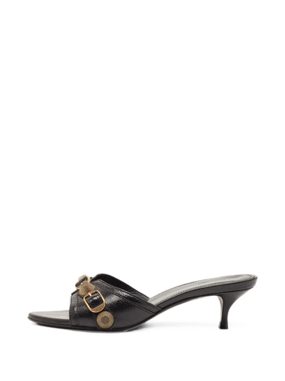 Balenciaga Pre-Owned Sandali Cagole con borchie - Nero