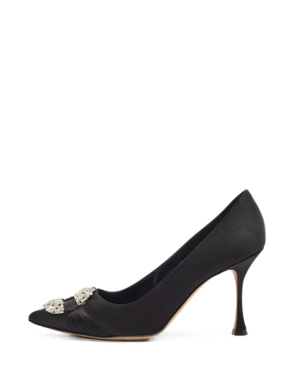 Manolo Blahnik Maida crystal-embellished pumps - Schwarz
