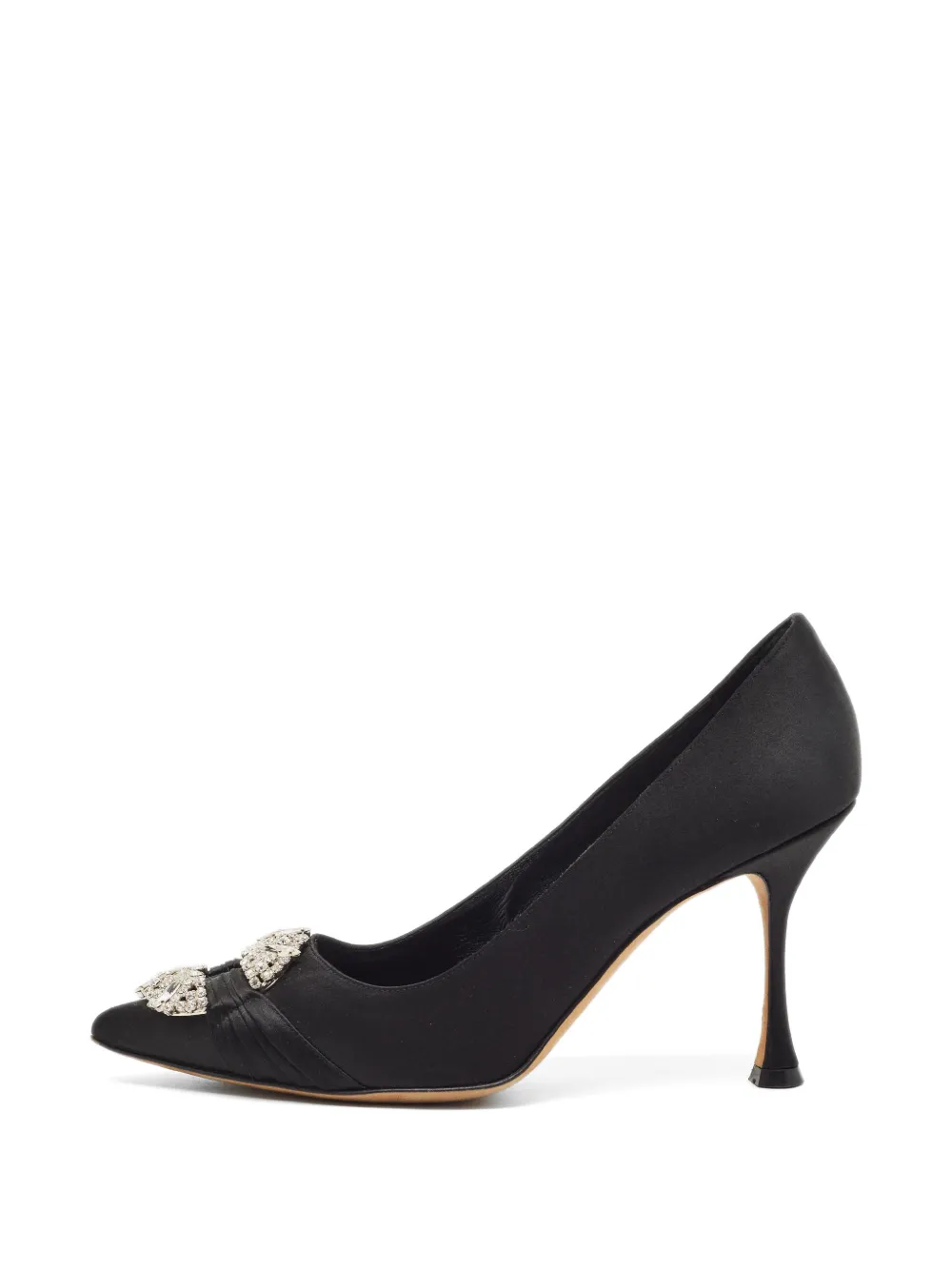 Manolo Blahnik Maida crystal-embellished pumps - Schwarz