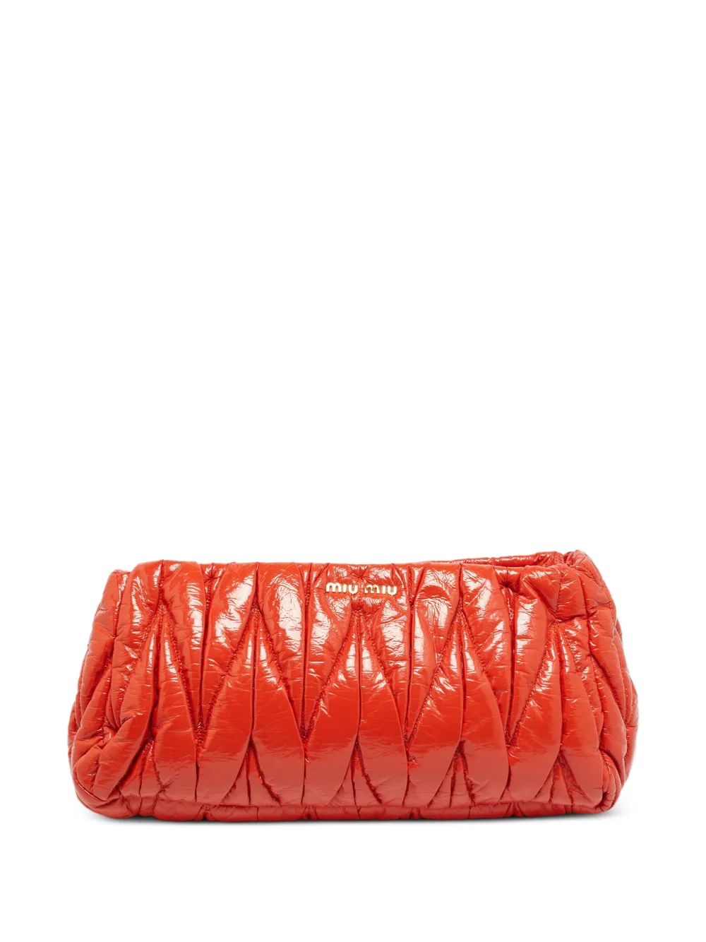Miu Miu Pre-Owned Matelassé clutch bag - Arancione
