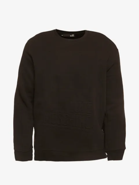 Love Moschino sudadera con logo en relieve