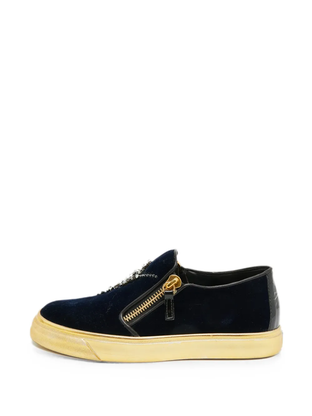 Giuseppe Zanotti Vintage May London Sneakers aus Samt - Blau