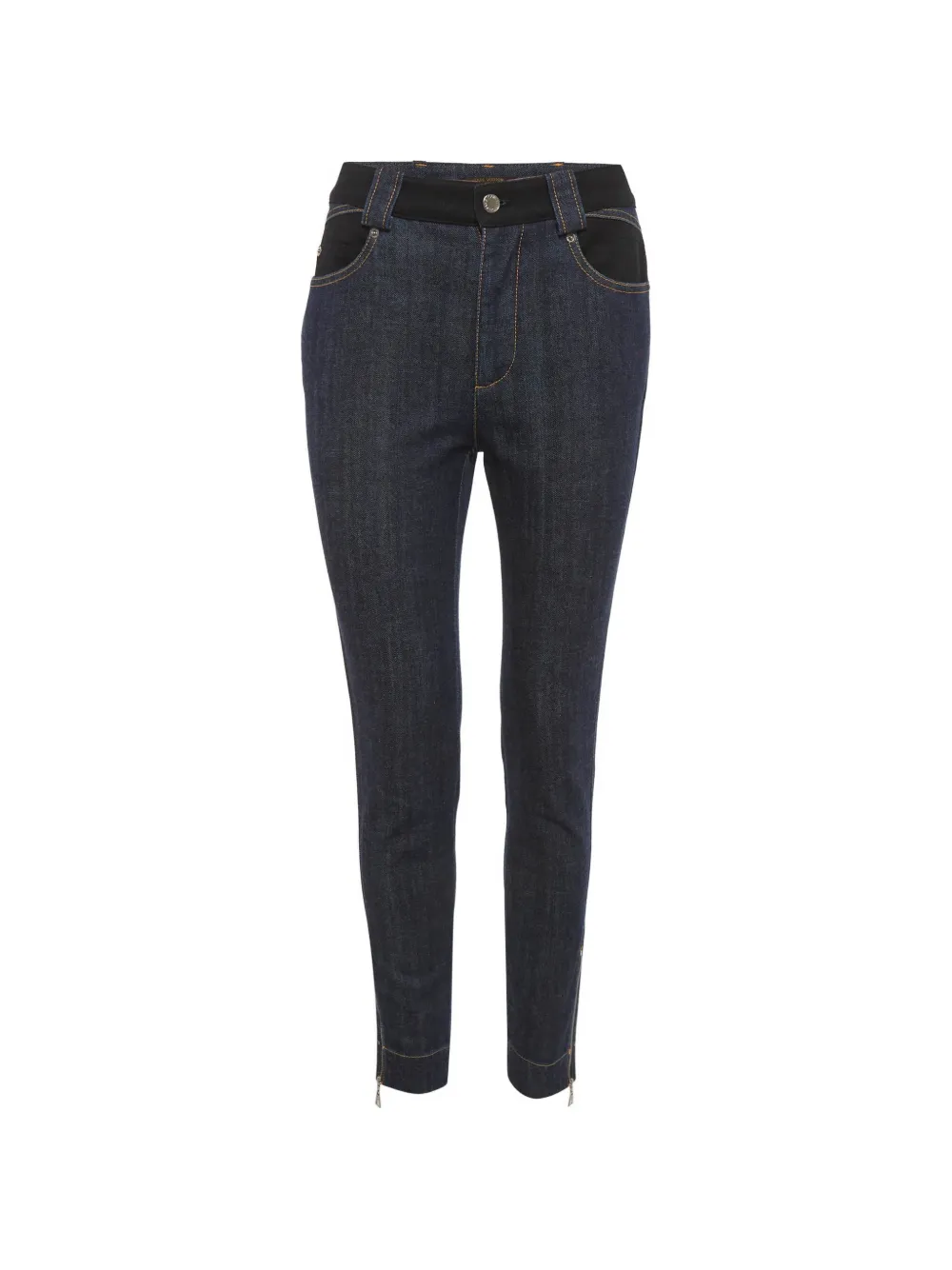 Louis Vuitton Pre-Owned Jeans con zip - Blu