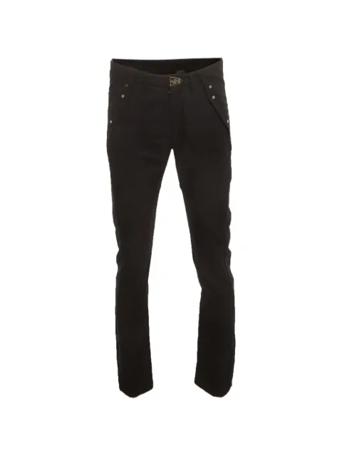 Louis Vuitton Pre-Owned pantalones rectos de tejido gabardina
