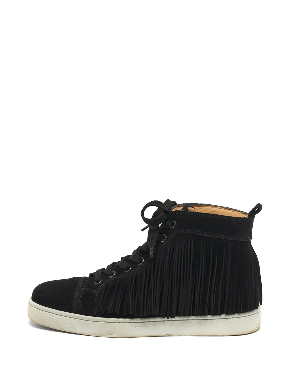 Christian Louboutin Pre-Owned Coachelito fringed sneakers - Black