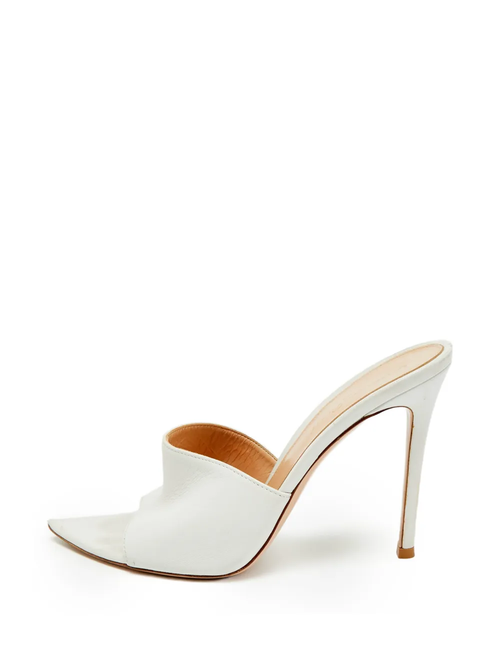 Gianvito Rossi Alise Sandalen mit spitzer Kappe - Weiß