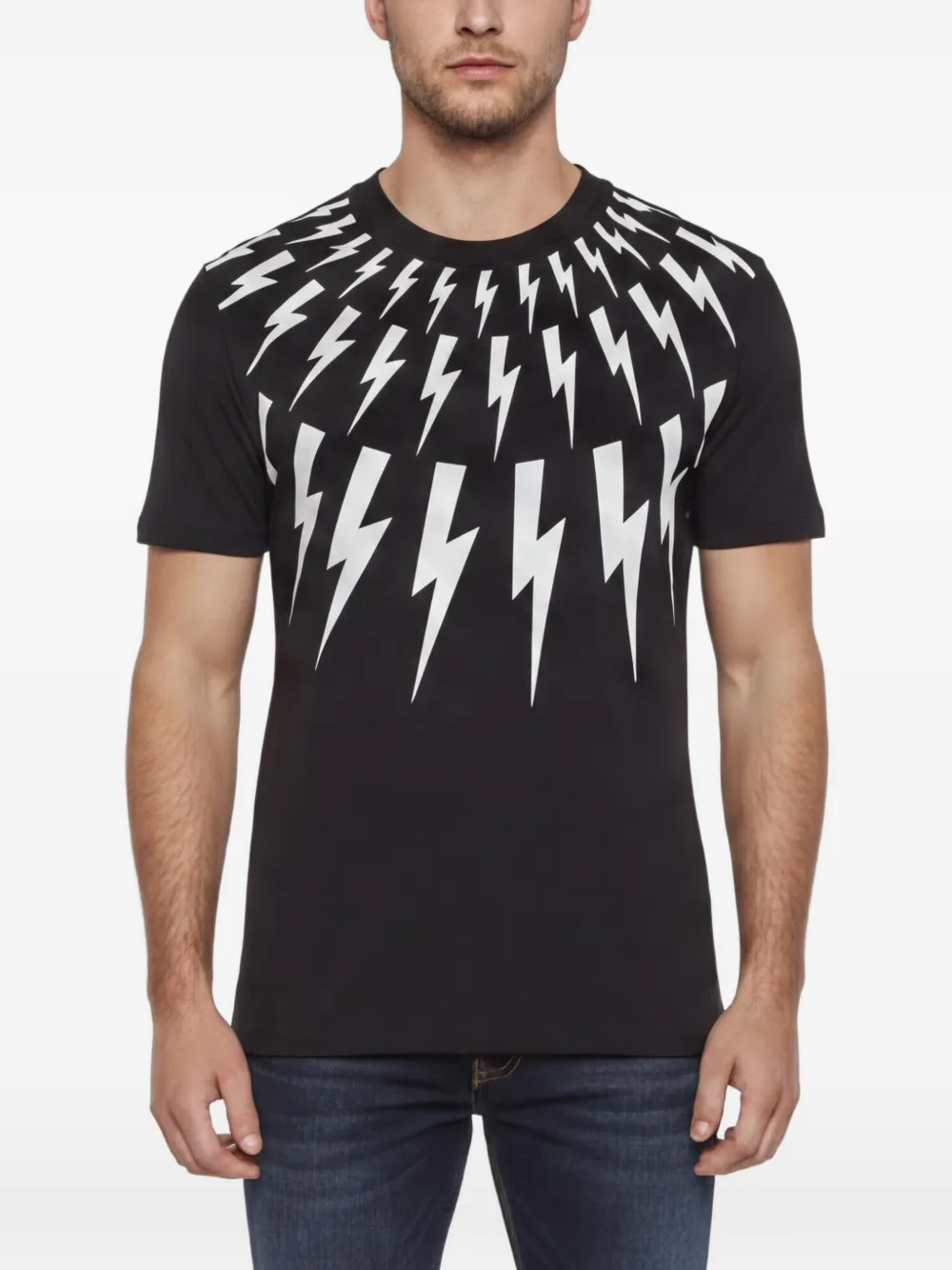 Neil Barrett Thunderbolt graphic T-shirt - Schwarz