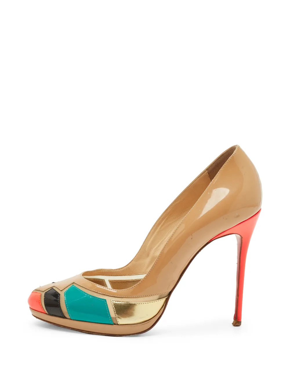 Christian Louboutin Pre-Owned Geometrische Astrogirl Pumps - Nude