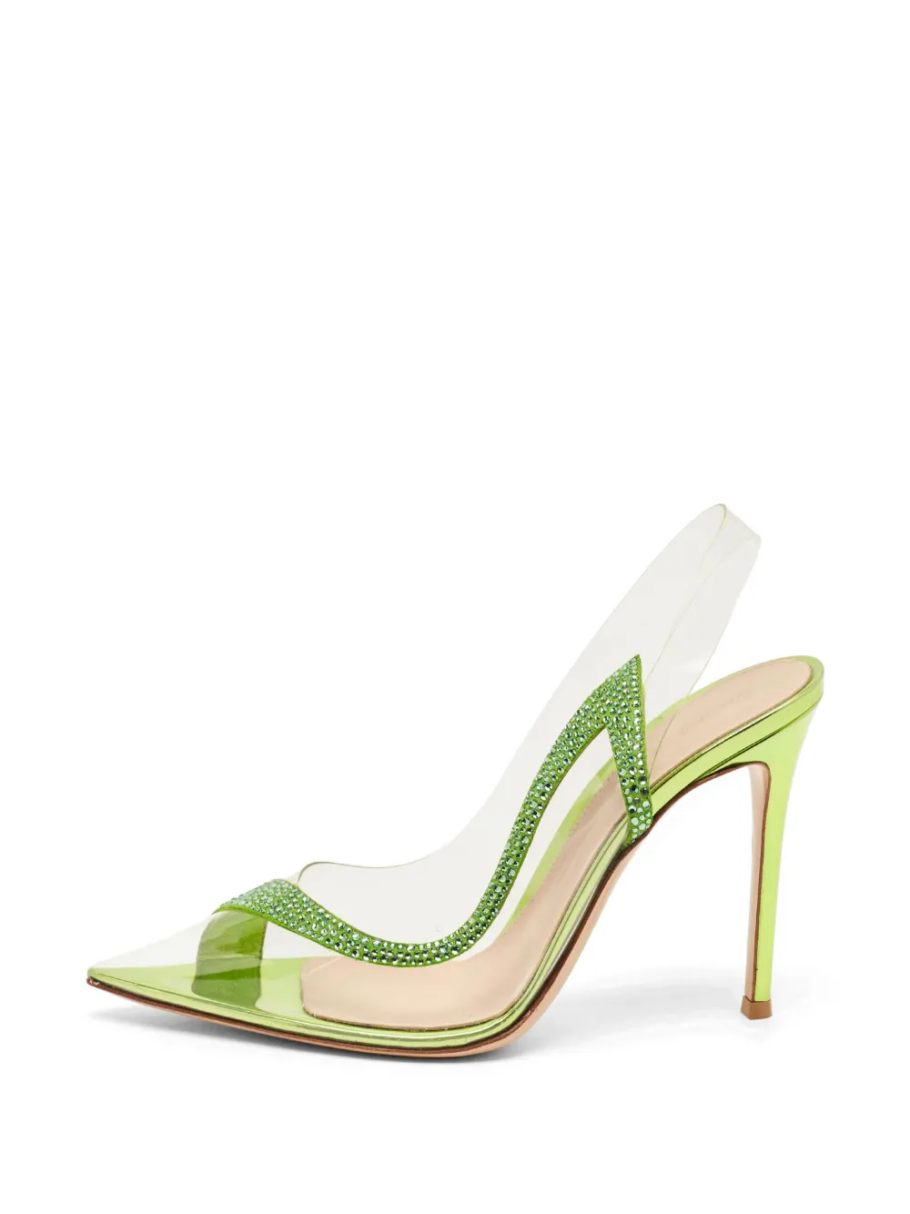 Gianvito Rossi Hortensia Pumps mit Kristallen - Nude