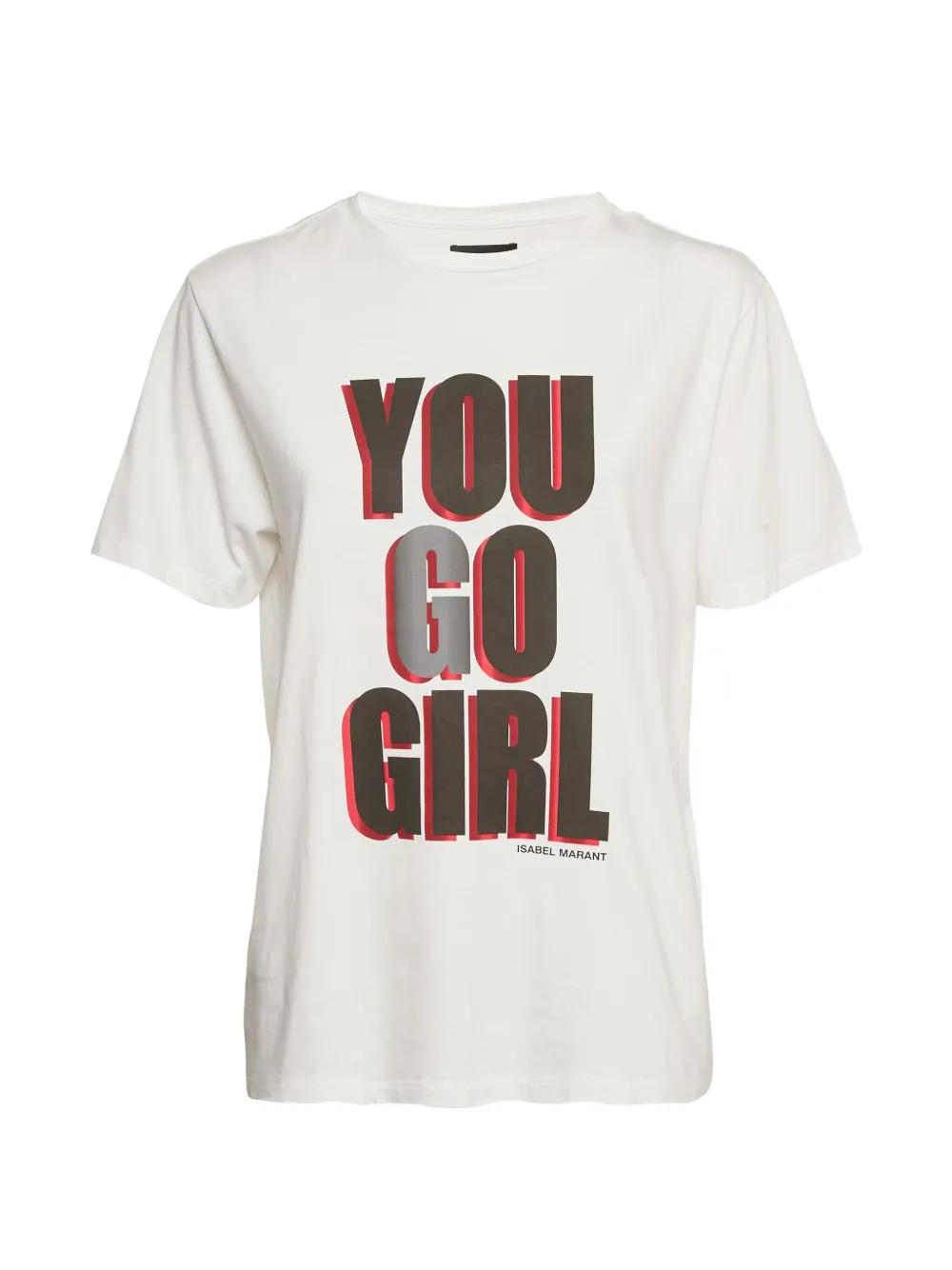 ISABEL MARANT slogan-print T-shirt - Weiß