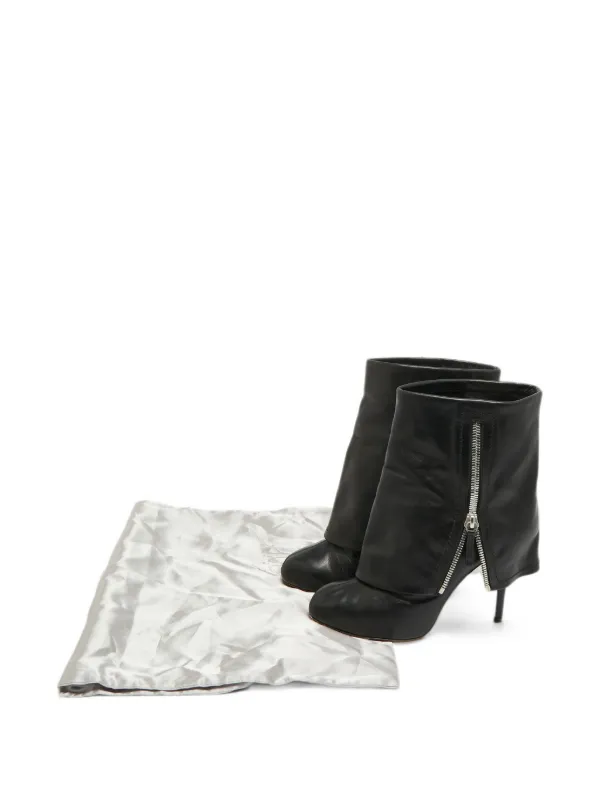 Giuseppe Zanotti Vintage fold-detail side-zip Boots | Black