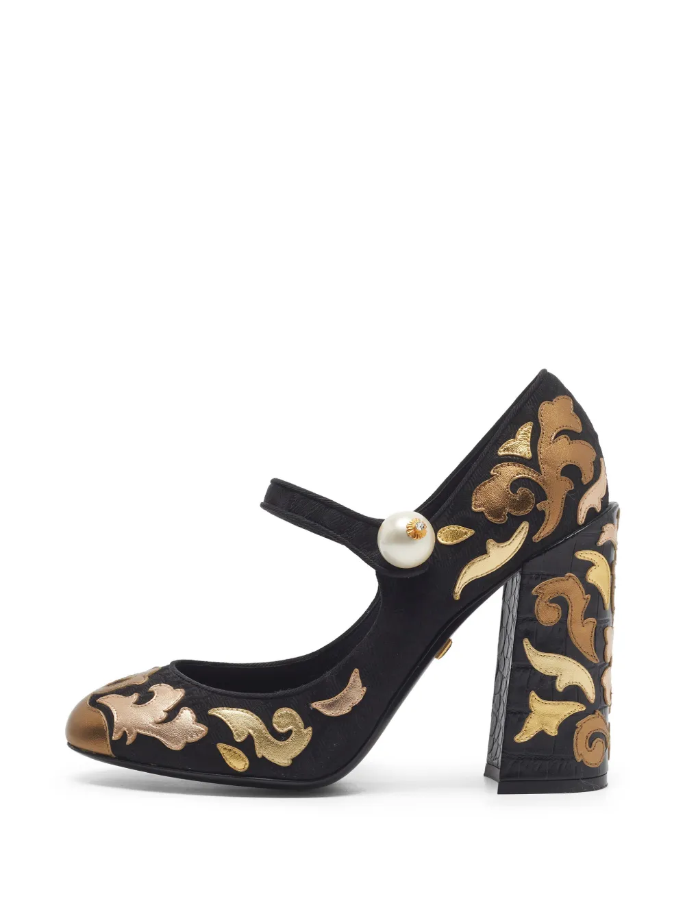 Dolce & Gabbana Pre-Owned Pumps Vally in broccato - Nero