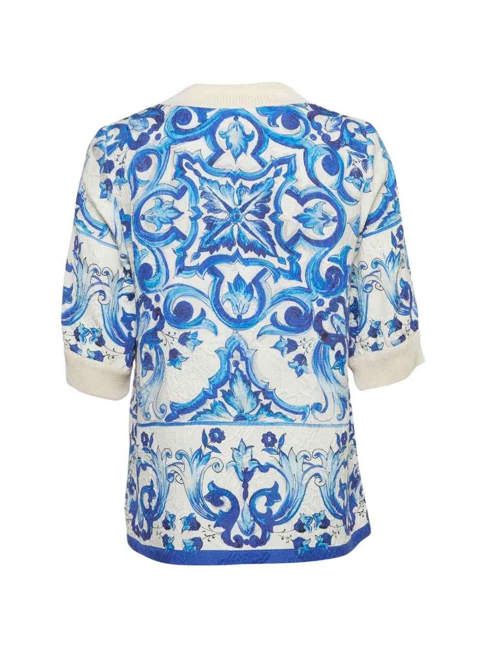 Dolce & Gabbana Pre-Owned Top con motivo jacquard - Blu