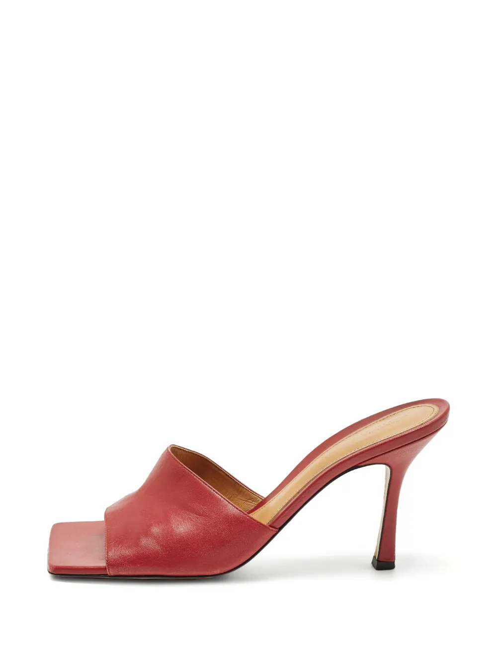 Bottega Veneta Pre-Owned square-toe sandals - Rosso