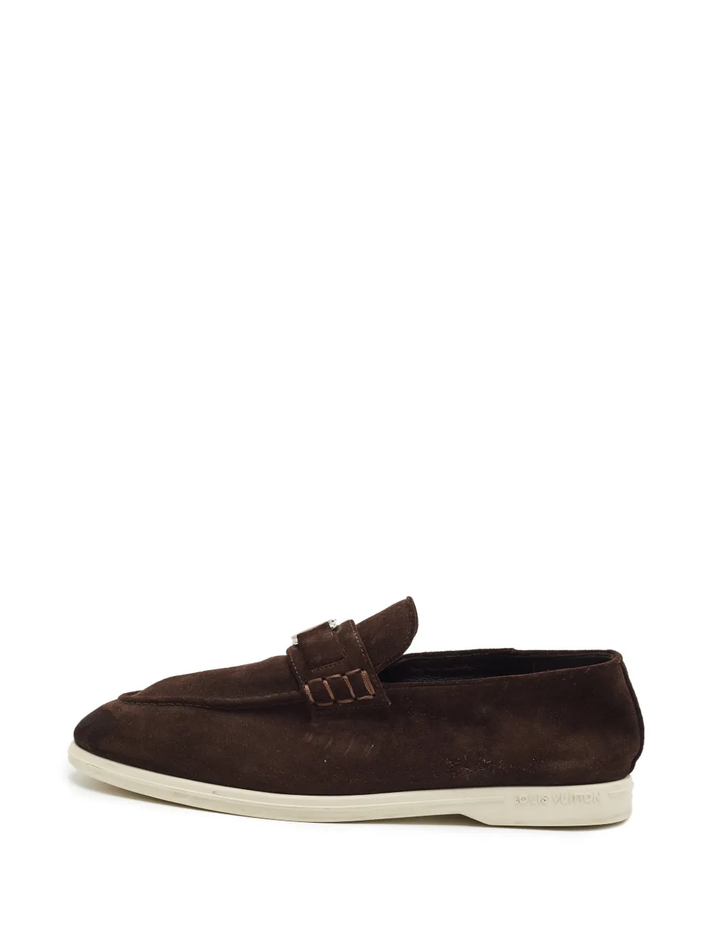 Louis Vuitton Pre-Owned Estate loafers - Braun