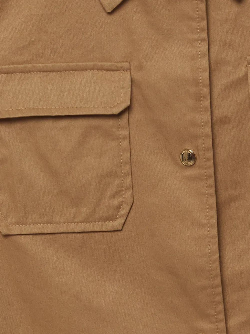 Burberry Pre-Owned Katoenen blousejurk met geborduurd logo Beige