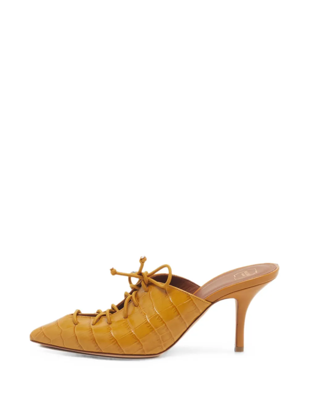 Malone Souliers Annie croc-embossed mules - Giallo