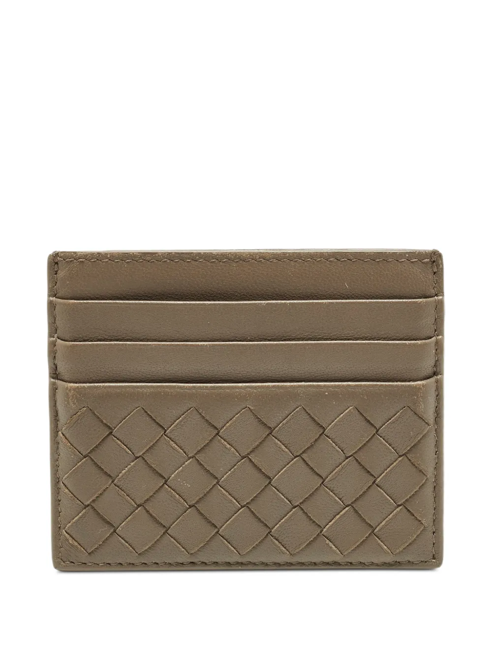 Bottega Veneta Pre-Owned Portacarte con design Intrecciato - Grigio