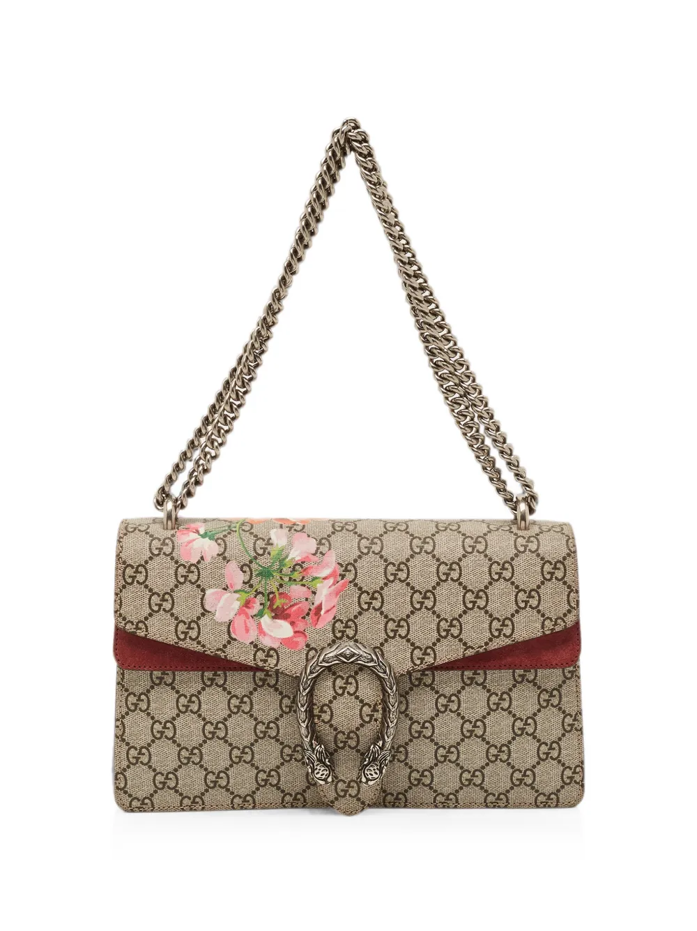 Gucci Pre-Owned Borsa a spalla Dionysus Blooms GG Supreme - Toni neutri