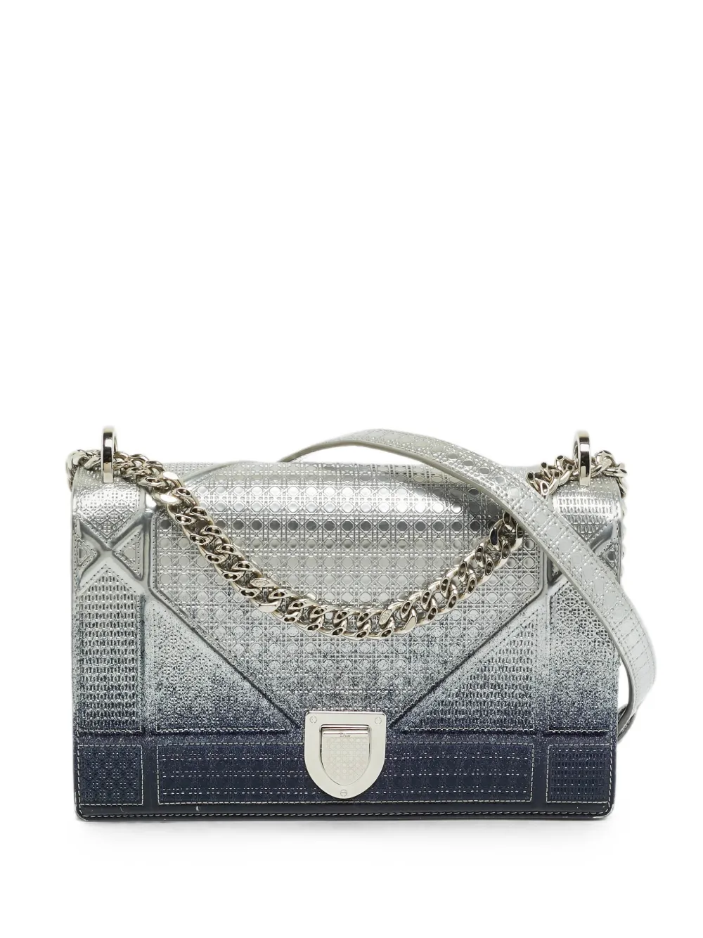 Christian Dior Pre-Owned 2016 medium Diorama Microcannage shoulder bag - Argento